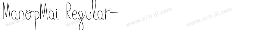 ManopMai Regular字体转换